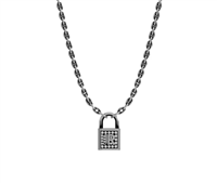 Collar John Richmond LOCK in Bronce Diamante 0.19 Ct JRLP02BW - JRLP02BW